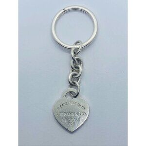 SOLD!!!Return to Tiffany Heart Tag Key Ring - Sterling Silver 925 Measures 3.25”